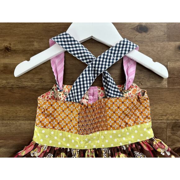 NEW Matilda Jane Make Believe Spinning With Joy Knot Dress Sleeveless Orange 2 - Picture 8 of 8